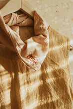 Load image into Gallery viewer, Hand embroidered plant dyed organic cotton bandana - Oui bandanas