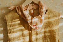Load image into Gallery viewer, Hand embroidered plant dyed organic cotton bandana - Oui bandanas