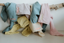 Load image into Gallery viewer, Hand embroidered organic cotton bandana - CIAO