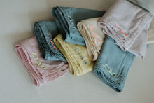Load image into Gallery viewer, Hand embroidered organic cotton bandana - CIAO