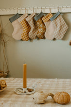 Load image into Gallery viewer, retro Christmas sock- Hand embroidered Personalized Handmade Christmas stocking