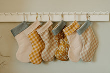 Load image into Gallery viewer, retro Christmas sock- Hand embroidered Personalized Handmade Christmas stocking