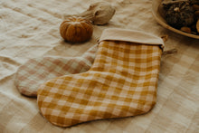 Load image into Gallery viewer, retro Christmas sock- Hand embroidered Personalized Handmade Christmas stocking