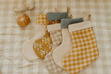 Load image into Gallery viewer, retro Christmas sock- Hand embroidered Personalized Handmade Christmas stocking