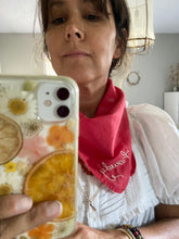 Load image into Gallery viewer, Hand embroidered organic cotton bandana - Howdy
