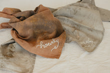 Load image into Gallery viewer, Hand embroidered organic cotton bandana - Howdy