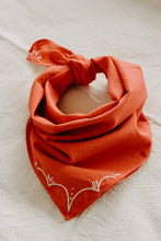 Load image into Gallery viewer, Hand embroidered Rodeo bandana - Hand dyed bandanas