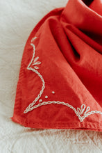 Load image into Gallery viewer, Hand embroidered Rodeo bandana - Hand dyed bandanas