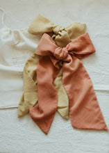 Load image into Gallery viewer, Plant dyed Silk Hair Tie - Bespoke bow