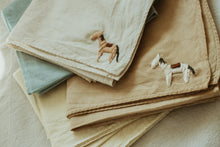 Load image into Gallery viewer, a little horse - Hand embroidered bandana