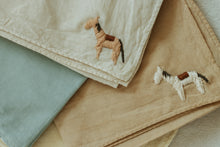 Load image into Gallery viewer, a little horse - Hand embroidered bandana