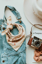 Load image into Gallery viewer, Naturally Dyed Folk cotton Bandana USA made - premium cotton
