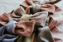 Load image into Gallery viewer, Organic Waffle Two Sides Hair Scarf - Plant dyed Hair tie
