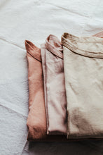 Load image into Gallery viewer, Plant dyed Distressed T shirt - Organic Cotton - Earthy tones