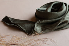 Load image into Gallery viewer, Naturally dyed charmeuse silk scarf