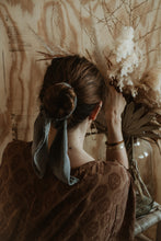 Load image into Gallery viewer, Plant dyed Crepe de Chine Scarf - Naturally dyed neckerchief