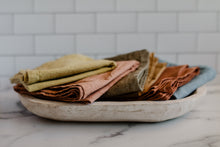 Load image into Gallery viewer, Plant Dyed Organic Cotton dish Towel - Sold in 1 or 2 pieces Set