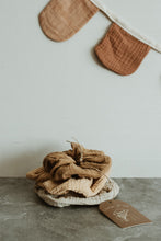 Load image into Gallery viewer, Plastic free Scrunchy set - Plant dyed organic cotton