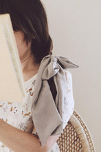 Load image into Gallery viewer, Gray Silk Hair Scarf Naturally Dyed