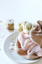 Load image into Gallery viewer, Eco Dyed Plastic free Scrunchies - Naturally dyed Cotton Scrunchy