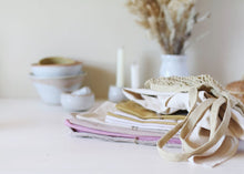 Load image into Gallery viewer, Plant Dyed Organic Cotton dish Towel - Sold in 1 or 2 pieces Set