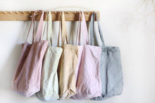 Load image into Gallery viewer, Plant Dyed cotton Canvas Tote - Neutral earthy tones