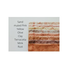 Load image into Gallery viewer, Plant dyed Folk Bandana (3 pieces set) Premium Cotton Bandana Set Southewestern vibes