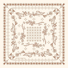 Load image into Gallery viewer, Plant dyed Folk Bandana (3 pieces set) Premium Cotton Bandana Set Southewestern vibes