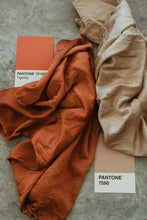 Load image into Gallery viewer, Naturally dyed charmeuse silk scarf
