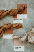 Load image into Gallery viewer, Naturally dyed charmeuse silk scarf
