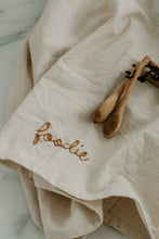 Load image into Gallery viewer, Hand embroidered Hand dyed Organic cotton Kitchen Towel 
