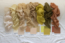 Load image into Gallery viewer, Naturally Dyed 100% Silk Scarves Neutral Earthy tones
