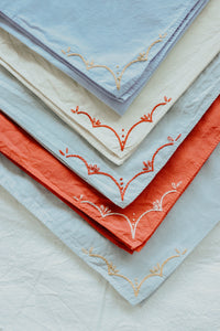 Hand embroidered Rodeo bandana -  Hand dyed bandanas