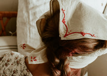 Load image into Gallery viewer, Hand embroidered Rodeo bandana -  Hand dyed bandanas
