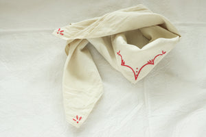Hand embroidered Rodeo bandana -  Hand dyed bandanas