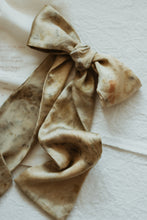 Load image into Gallery viewer, Bespoke mulberry Silk Hair tie - Plant dyed oversized Bow
