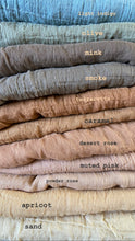 Load image into Gallery viewer, Plant dyed Organic Cotton shawl Minimal gender neutral scarves
