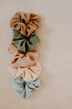 Load image into Gallery viewer, Plant Dyed Silk Scrunchies - Eco friendly gift: plastic free ties
