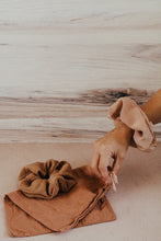 Load image into Gallery viewer, Plant Dyed Silk Scrunchies - Eco friendly gift: plastic free ties
