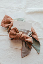 Load image into Gallery viewer, Organic Waffle Two Sides Hair Scarf - Plant dyed Hair tie
