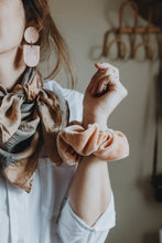 Load image into Gallery viewer, Bundle Dyed Silk scarves - Eco printed with natural dyes
