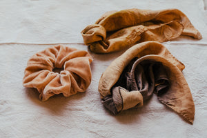 Plant Dyed Velvet XL Scrunchy - Plastic free