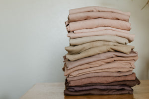 Plant dyed Distressed T shirt - Organic Cotton - Earthy tones