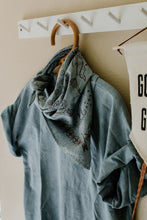 Load image into Gallery viewer, Plant dyed Distressed T shirt - Organic Cotton - Earthy tones
