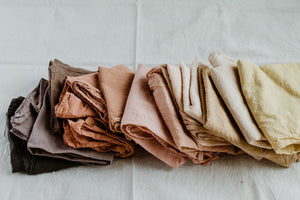 Plant Dyed organic Cotton Bandana - Soft cotton bandana, Neutral earthy shades