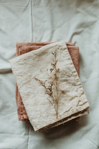 Plant dyed linen Kitchen Towel - Eco dyed dish towel Minimalist Homeware eco Gift