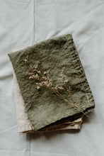 Load image into Gallery viewer, Plant dyed linen Kitchen Towel - Eco dyed dish towel Minimalist Homeware eco Gift
