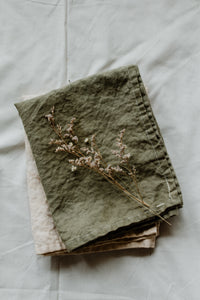 Plant dyed linen Kitchen Towel - Eco dyed dish towel Minimalist Homeware eco Gift