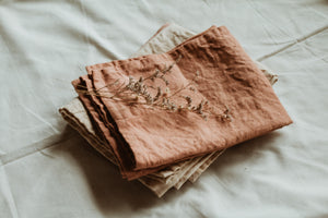 Plant dyed linen Kitchen Towel - Eco dyed dish towel Minimalist Homeware eco Gift