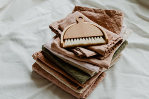 Plant dyed linen Kitchen Towel - Eco dyed dish towel Minimalist Homeware eco Gift
